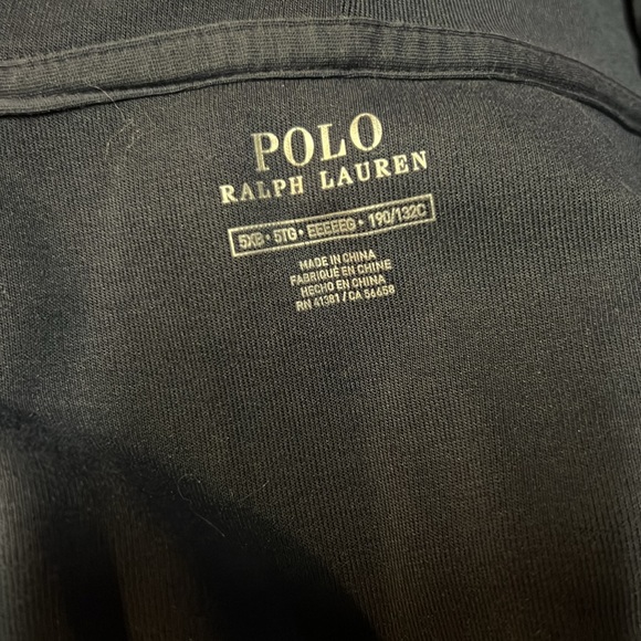 5X blue polo zip up with hood - Picture 2 of 4